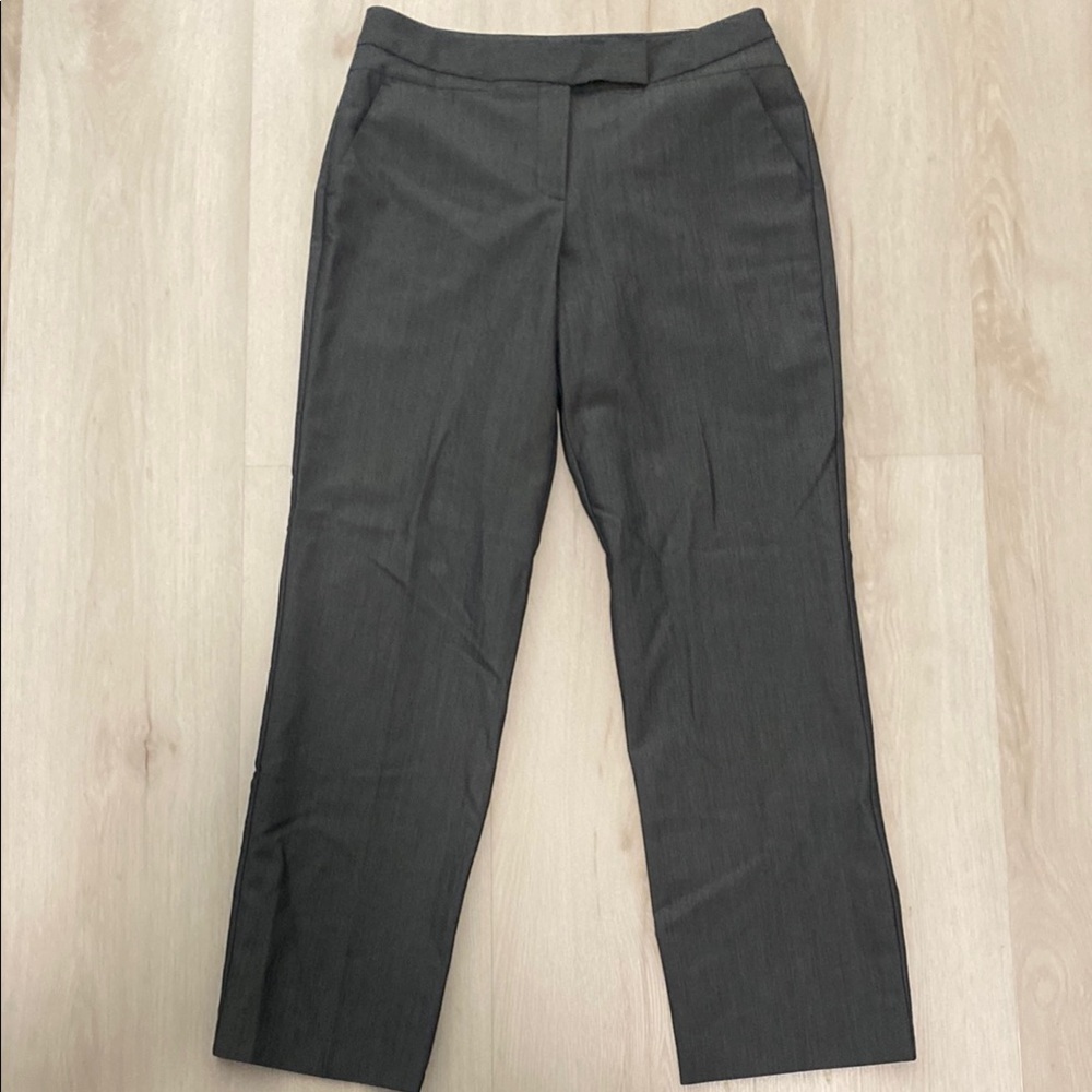 Worthington Gray Dress Pants Flat Front Tailored